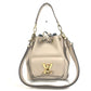 LOUIS VUITTON M57688 ハンドバッグ ロックミー バケットNV 2WAYバッグ 巾着 斜め掛け ショルダーバッグ レザー レディース サンドベージュ ベージュ