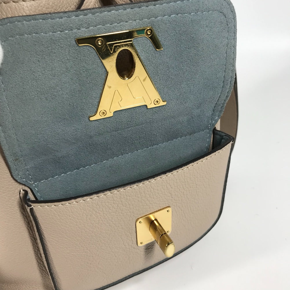 LOUIS VUITTON M57688 ハンドバッグ ロックミー バケットNV 2WAYバッグ 巾着 斜め掛け ショルダーバッグ レザー レディース サンドベージュ ベージュ