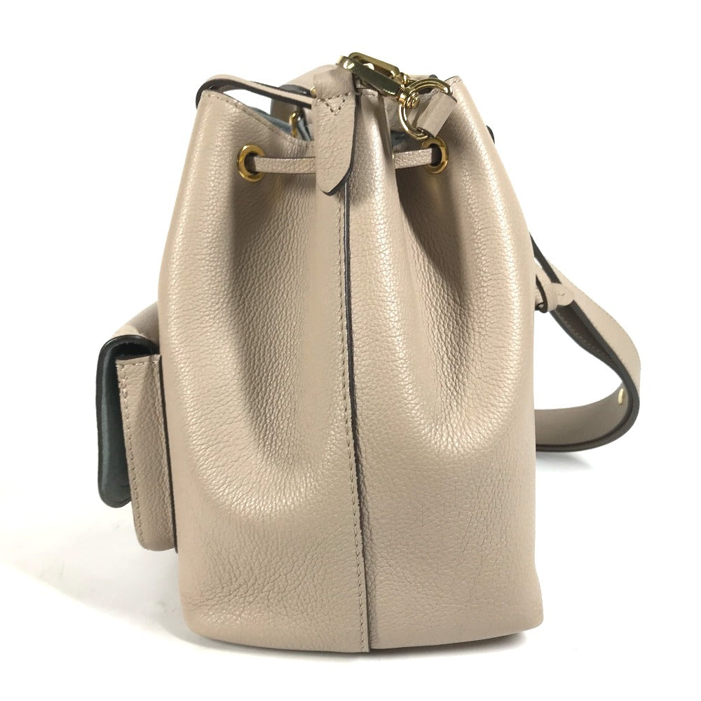 LOUIS VUITTON M57688 ハンドバッグ ロックミー バケットNV 2WAYバッグ 巾着 斜め掛け ショルダーバッグ レザー レディース サンドベージュ ベージュ