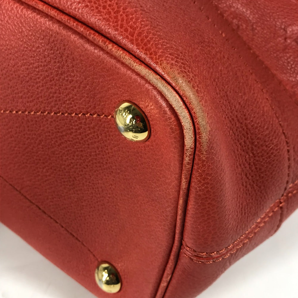 LOUIS VUITTON M40556 モノグラムアンプラント シタディンPM ポーチ付き 肩掛け バケツ ばけつ ショルダーバッグ モノグラムアンプラントレザー レディース レッド