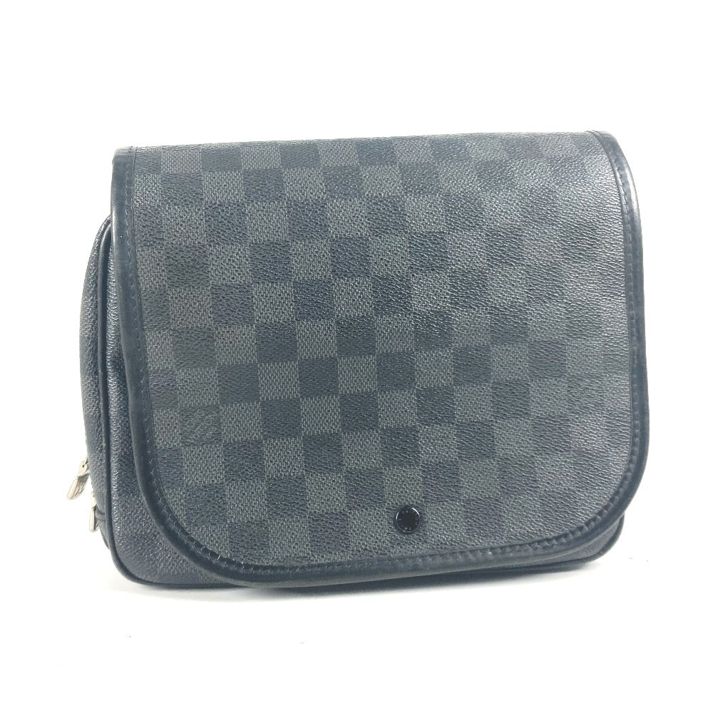 LOUIS VUITTON N41419 ダミエグラフィット トゥルース・サスペンダブル フラップ マルチポーチ ポーチ ダミエグラフィットキャンバス メンズ ブラック