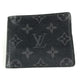 LOUIS VUITTON M62480 モノグラムエクリプス ポルトフォイユパンス 札入れ コンパクトウォレット マネークリップ付き 2つ折り財布 モノグラムエクリプスキャンバス メンズ ブラック