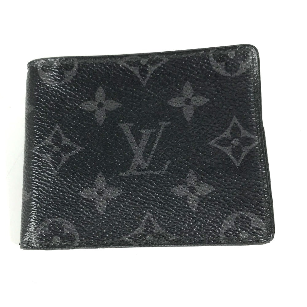 LOUIS VUITTON M62480 モノグラムエクリプス ポルトフォイユパンス 札入れ コンパクトウォレット マネークリップ付き 2つ折り財布 モノグラムエクリプスキャンバス メンズ ブラック