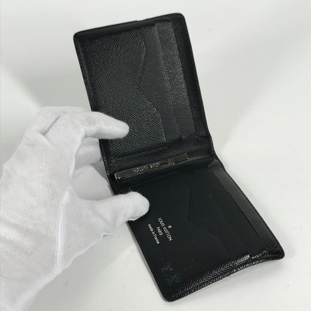 LOUIS VUITTON M62480 モノグラムエクリプス ポルトフォイユパンス 札入れ コンパクトウォレット マネークリップ付き 2つ折り財布 モノグラムエクリプスキャンバス メンズ ブラック