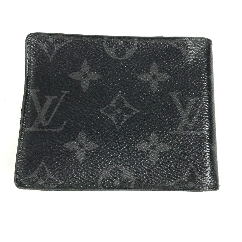 LOUIS VUITTON M62480 モノグラムエクリプス ポルトフォイユパンス 札入れ コンパクトウォレット マネークリップ付き 2つ折り財布 モノグラムエクリプスキャンバス メンズ ブラック