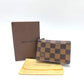 LOUIS VUITTON M60502 オーガナイザー ドゥ ポッシュ 名刺入れ ICケース カードケース ダミエキャンバス レディース エベヌ ブラウン