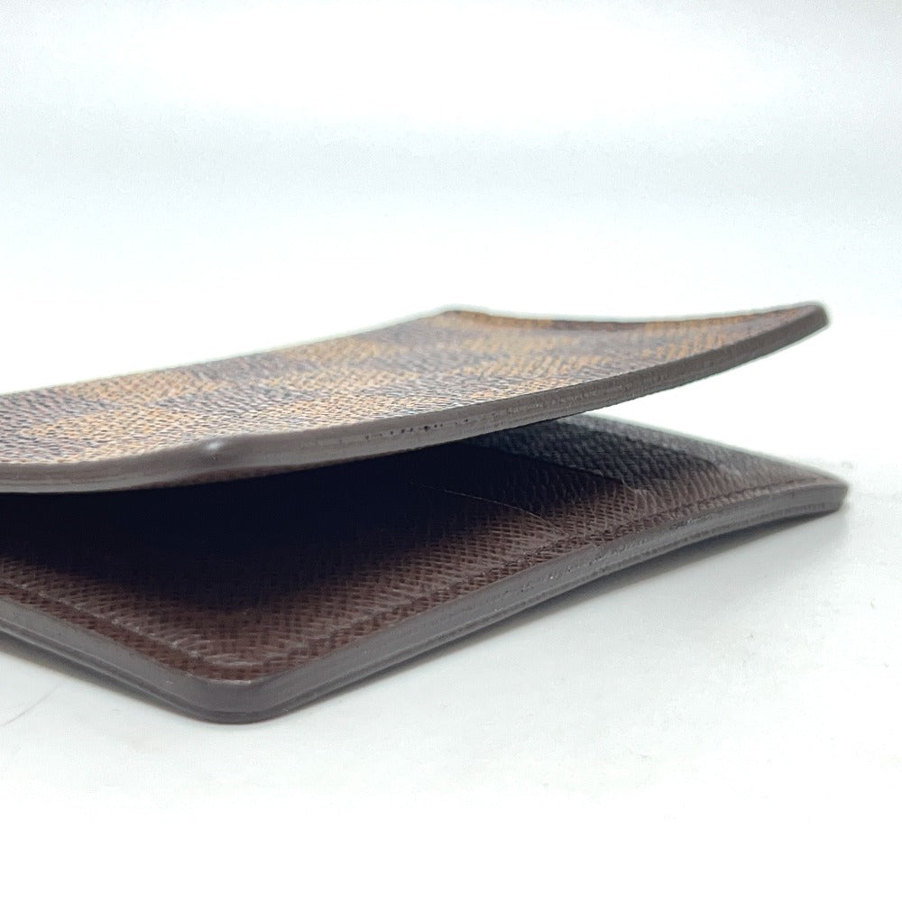LOUIS VUITTON M60502 オーガナイザー ドゥ ポッシュ 名刺入れ ICケース カードケース ダミエキャンバス レディース エベヌ ブラウン