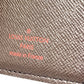 LOUIS VUITTON M60502 オーガナイザー ドゥ ポッシュ 名刺入れ ICケース カードケース ダミエキャンバス レディース エベヌ ブラウン