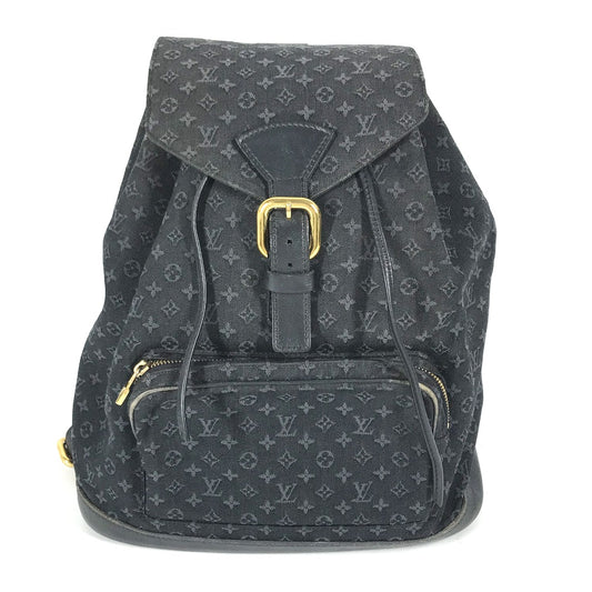 LOUIS VUITTON M92455 モノグラムミニ デニム モンスリGM カバン バックパック リュックサック モノグラムデニム レディース TSTブルー ブルー