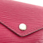 LOUIS VUITTON M62171 エピ ポルトフォイユ・ヴィクトリーヌ コンパクトウォレット 3つ折り財布 エピレザー レディース フューシャ パープル