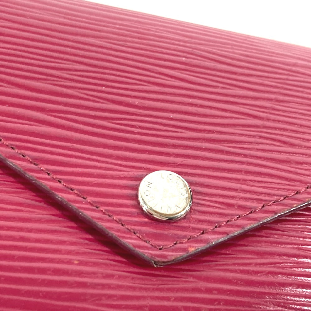 LOUIS VUITTON M62171 エピ ポルトフォイユ・ヴィクトリーヌ コンパクトウォレット 3つ折り財布 エピレザー レディース フューシャ パープル