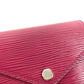LOUIS VUITTON M62171 エピ ポルトフォイユ・ヴィクトリーヌ コンパクトウォレット 3つ折り財布 エピレザー レディース フューシャ パープル