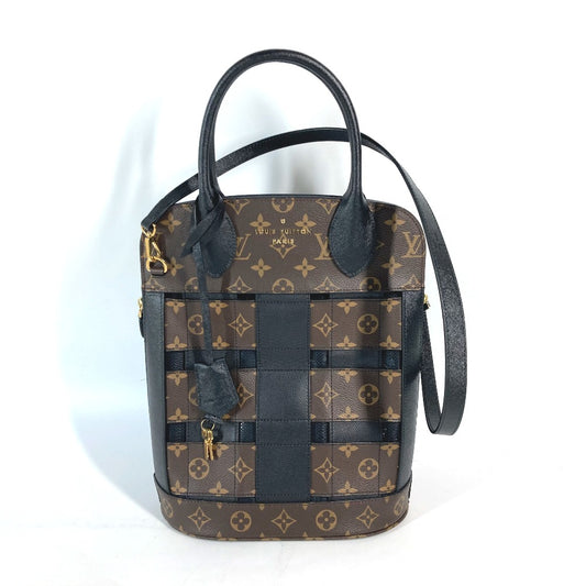 LOUIS VUITTON M44111 モノグラム トレサージュ・トート カバン ショルダーバッグ 肩掛け 2WAY トートバッグ モノグラムキャンバス レディース ブラウン