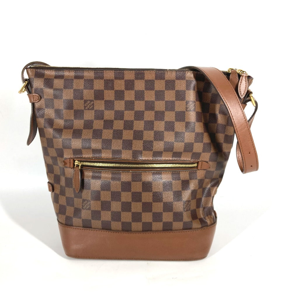 LOUIS VUITTON N41544 Damier Diane Crossbody Bucket Shoulder Bag in Damier Canvas, Brown, Women's