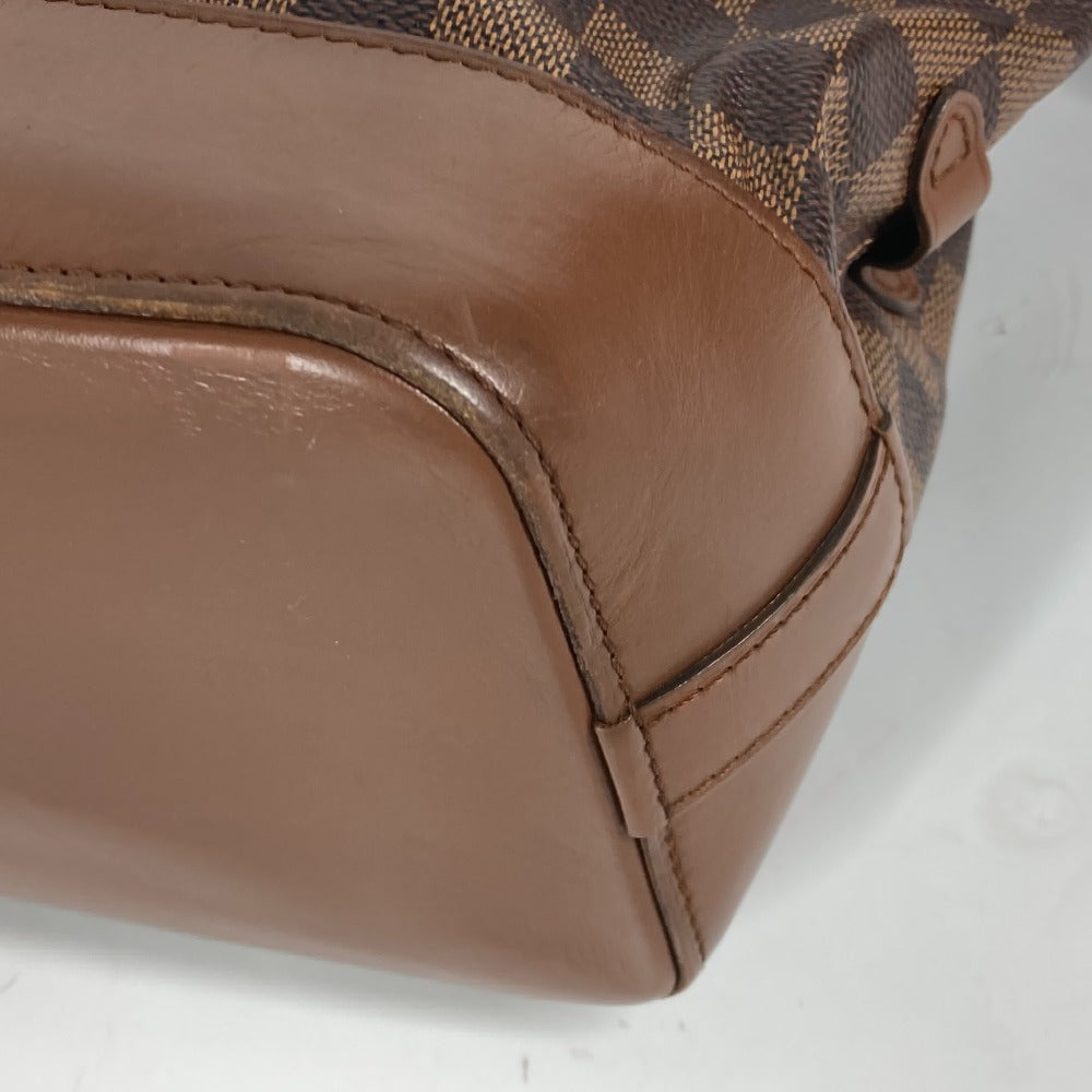 LOUIS VUITTON N41544 Damier Diane Crossbody Bucket Shoulder Bag in Damier Canvas, Brown, Women's