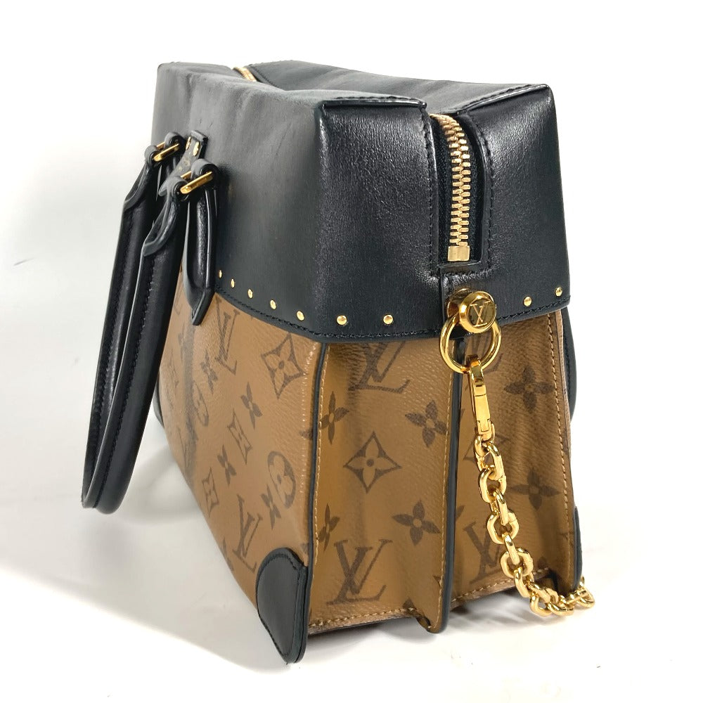 LOUIS VUITTON M43595 モノグラム リバース シティマル ミニボストンバッグ カバン チェーン ハンドバッグ モノグラムリバースキャンバス レディース ベージュ