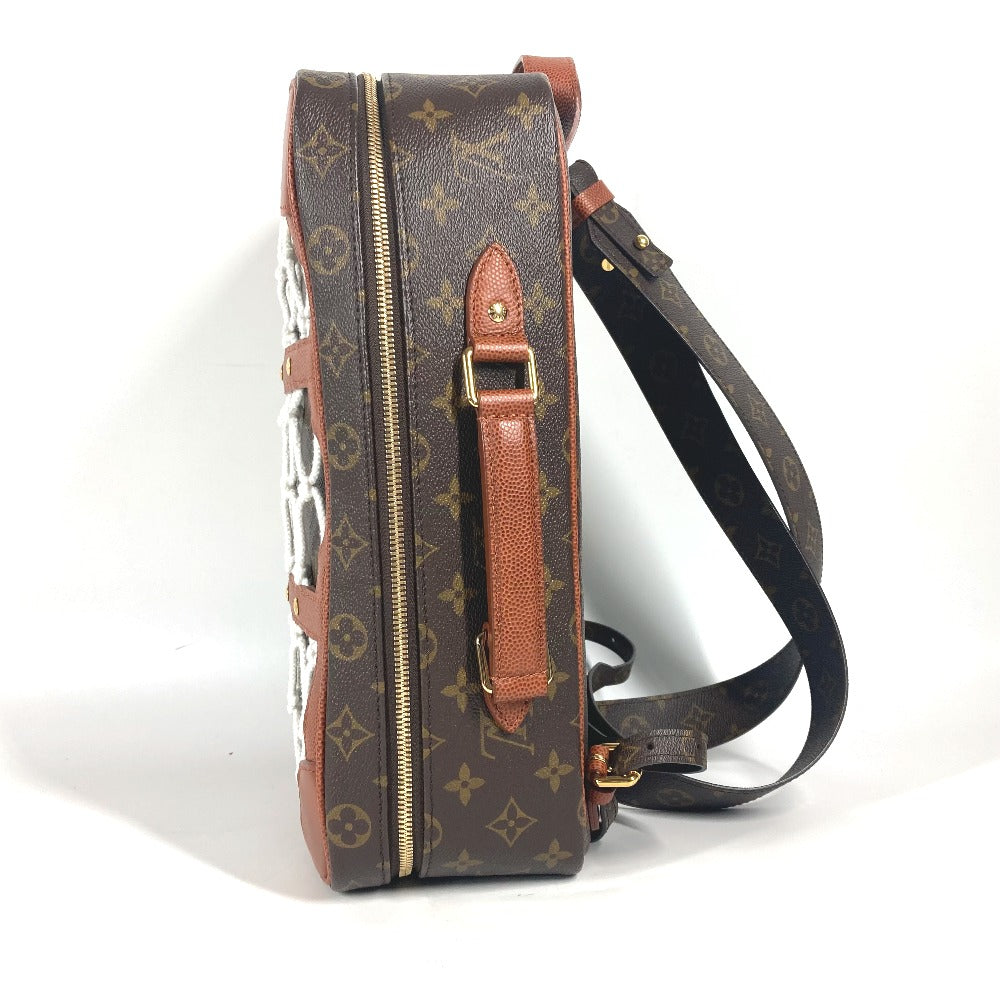LOUIS VUITTON M45784 NBAコラボ シューズボックス バックパック カバン バックパック リュックサック モノグラムキャンバス メンズ ブラウン