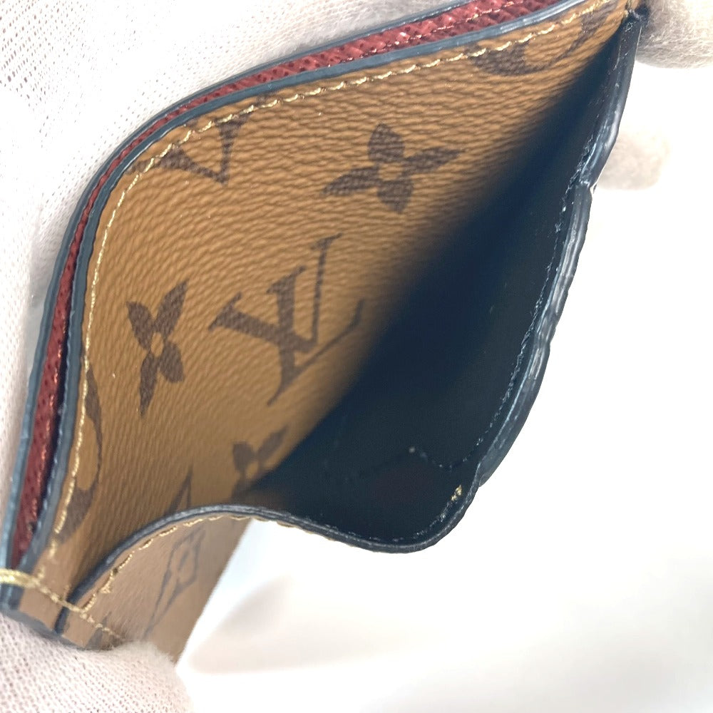 LOUIS VUITTON M83691 モノグラムリバース カードケース ポルト カルト・サーンプル 名刺入れ パスケース カードケース モノグラムリバースキャンバス レディース ブラウン - brandshop-reference