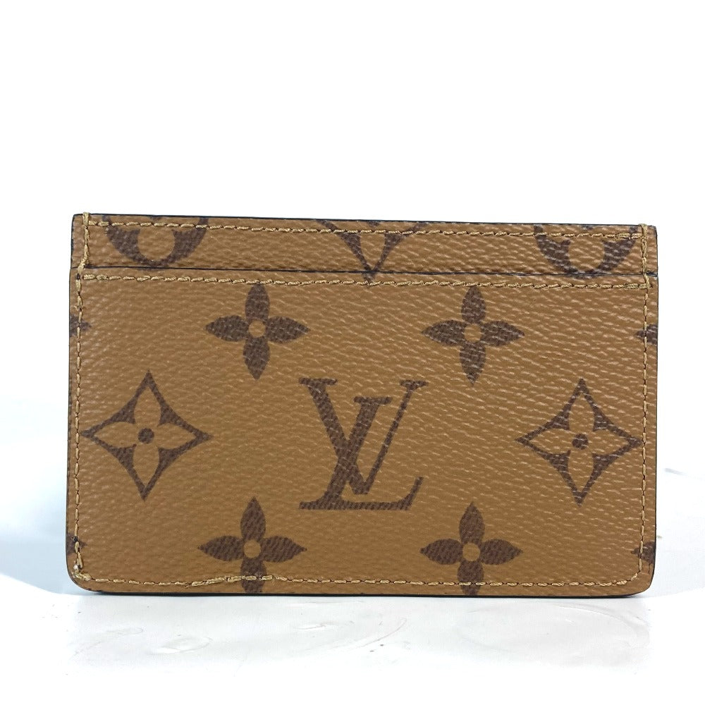 LOUIS VUITTON M83691 モノグラムリバース カードケース ポルト カルト・サーンプル 名刺入れ パスケース カードケース モノグラムリバースキャンバス レディース ブラウン - brandshop-reference