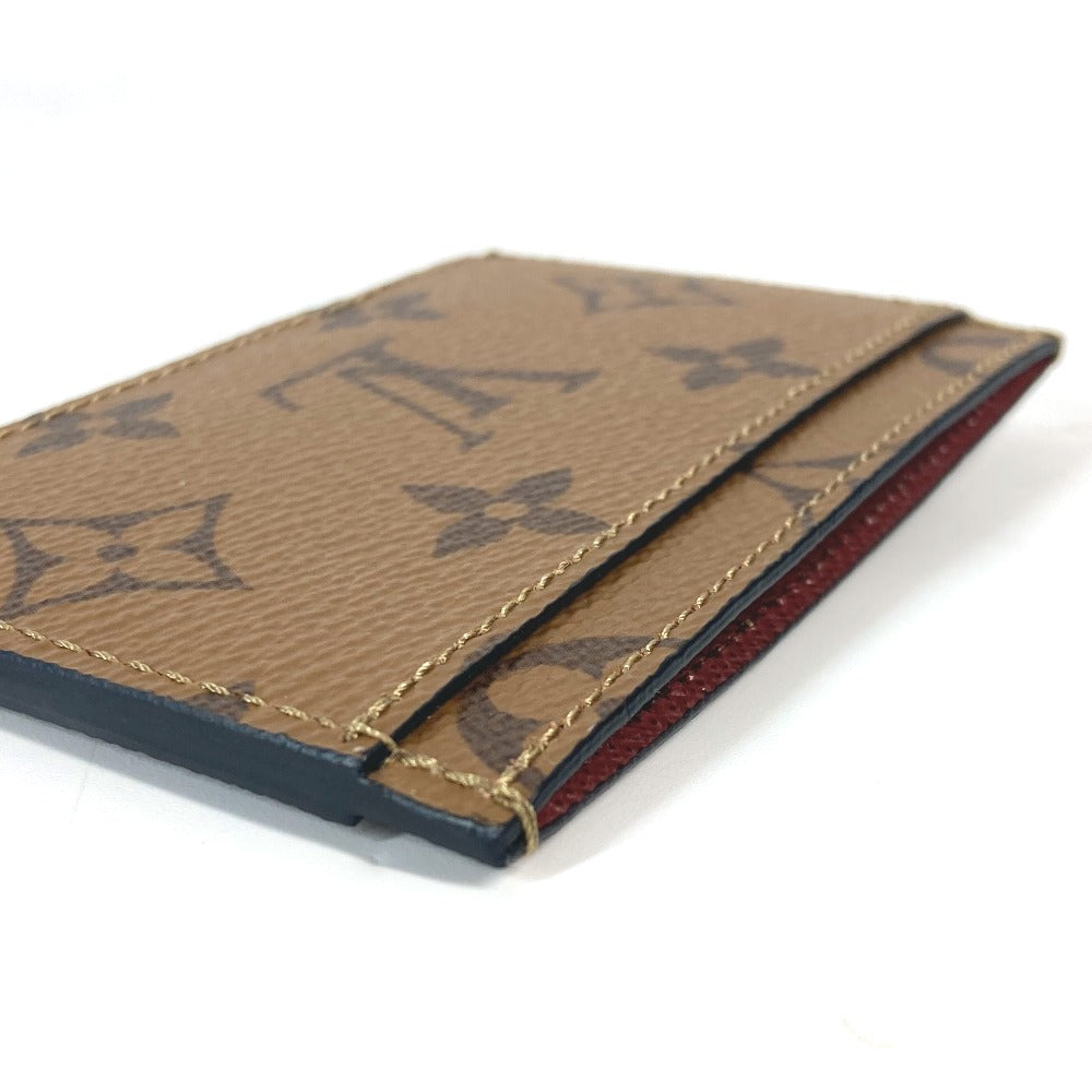 LOUIS VUITTON M83691 モノグラムリバース カードケース ポルト カルト・サーンプル 名刺入れ パスケース カードケース モノグラムリバースキャンバス レディース ブラウン - brandshop-reference