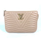 LOUIS VUITTON M68478 ニューウエーブ ポシェットジップ カバン ポーチ ストラップ付 クラッチバッグ レザー レディース ベージュ - brandshop-reference