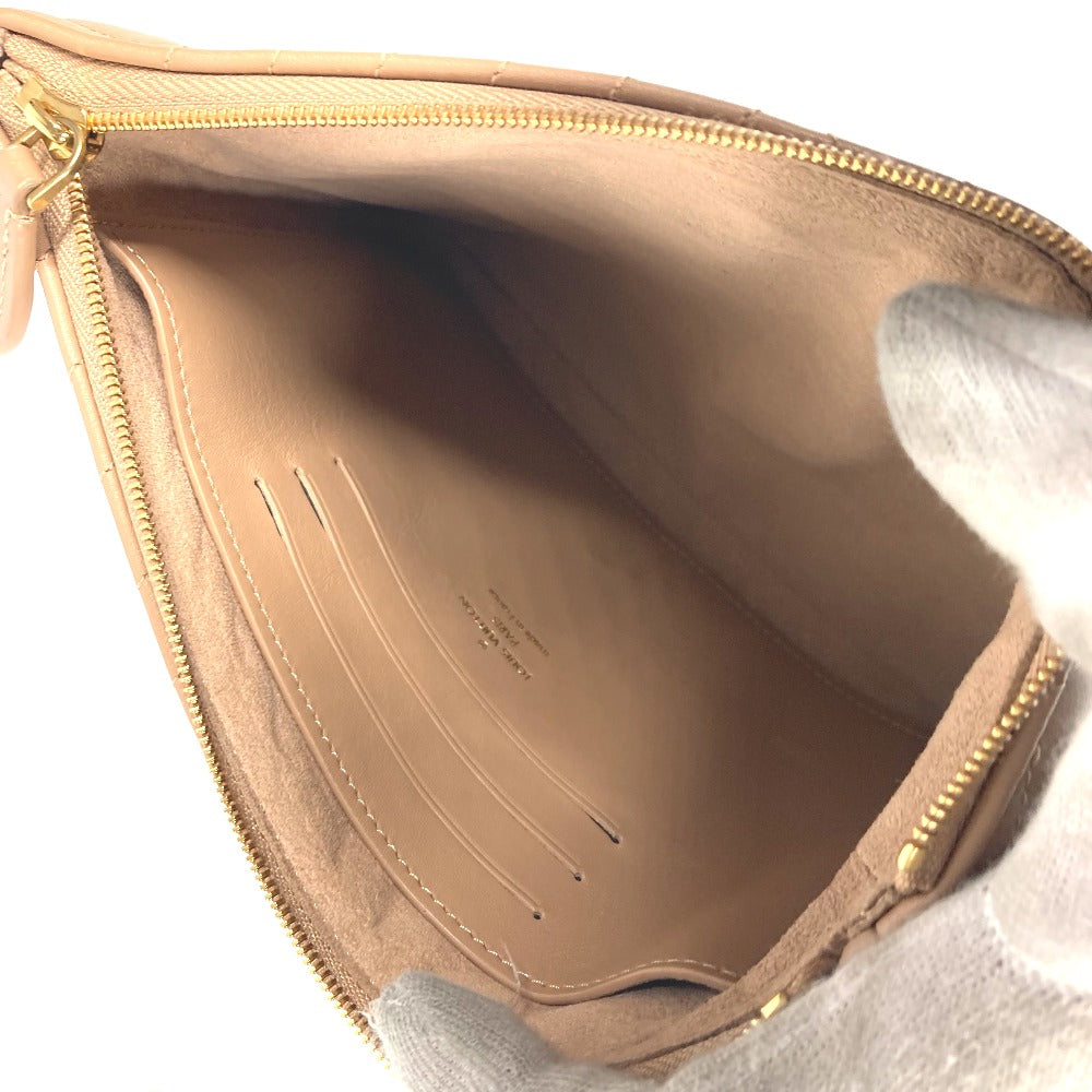 LOUIS VUITTON M68478 ニューウエーブ ポシェットジップ カバン ポーチ ストラップ付 クラッチバッグ レザー レディース ベージュ - brandshop-reference