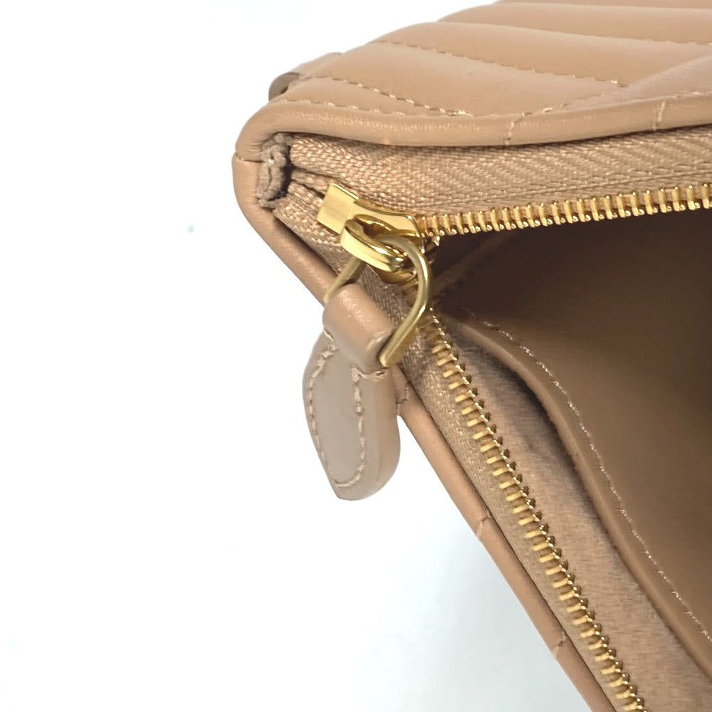 LOUIS VUITTON M68478 ニューウエーブ ポシェットジップ カバン ポーチ ストラップ付 クラッチバッグ レザー レディース ベージュ - brandshop-reference