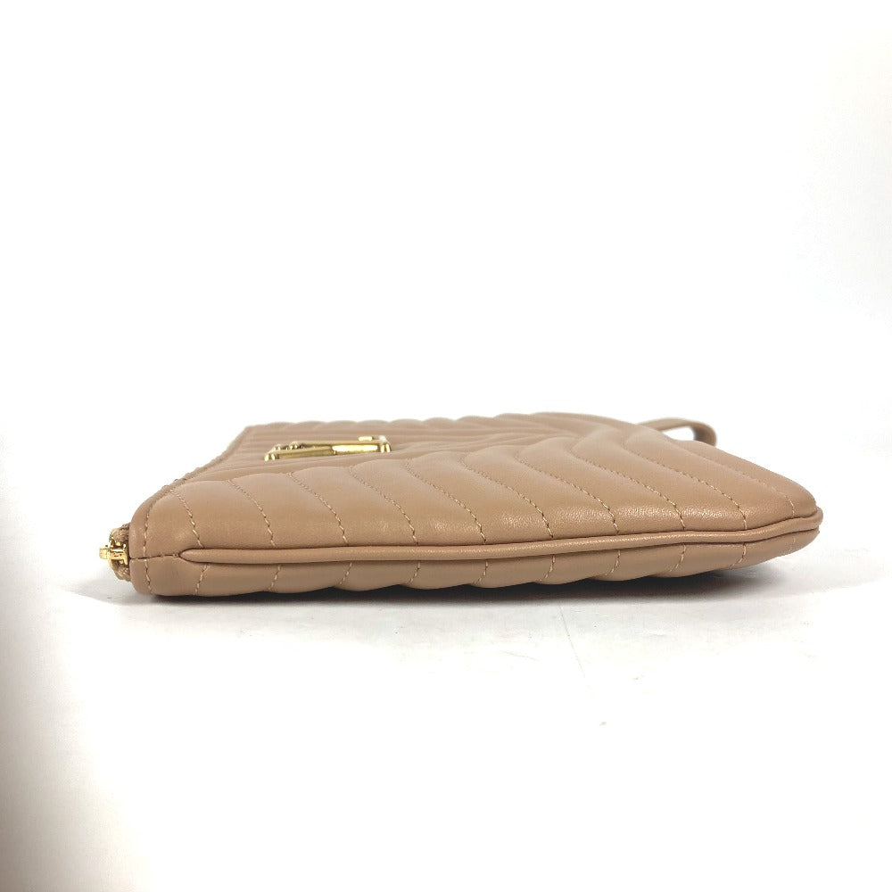 LOUIS VUITTON M68478 ニューウエーブ ポシェットジップ カバン ポーチ ストラップ付 クラッチバッグ レザー レディース ベージュ - brandshop-reference
