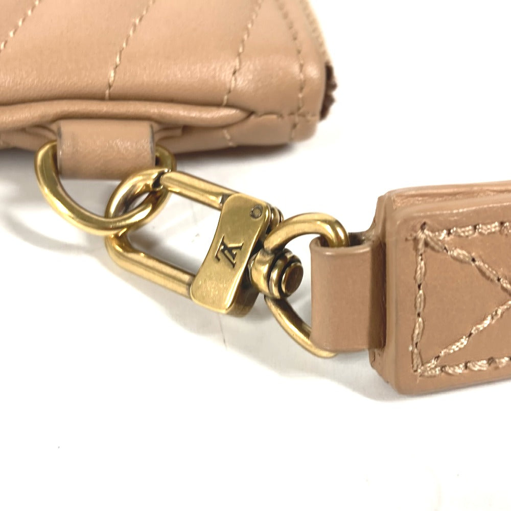 LOUIS VUITTON M68478 ニューウエーブ ポシェットジップ カバン ポーチ ストラップ付 クラッチバッグ レザー レディース ベージュ - brandshop-reference
