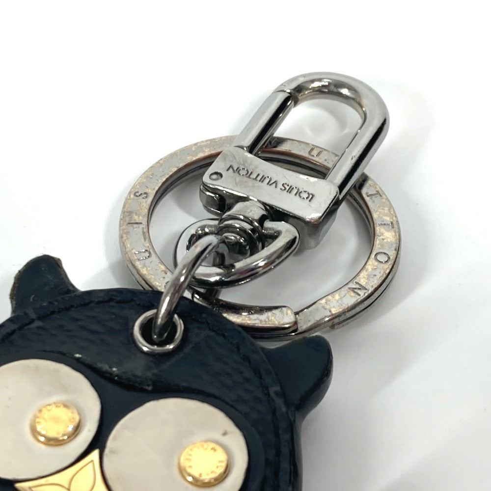 LOUIS VUITTON M69482 モノグラムエクリプス ポルト クレ・オウル バッグチャーム　フクロウ キーホルダー モノグラムエクリプスキャンバス ユニセックス ブラック