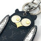 LOUIS VUITTON M69482 モノグラムエクリプス ポルト クレ・オウル バッグチャーム　フクロウ キーホルダー モノグラムエクリプスキャンバス ユニセックス ブラック