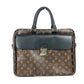 LOUIS VUITTON M56719 モノグラムマカサー ソフト ブリーフケース 2WAYバッグ ショルダーバッグ カバン 書類バッグ ビジネスバッグ モノグラムマカサーキャンバス メンズ ブラウン