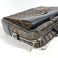 LOUIS VUITTON M56719 モノグラムマカサー ソフト ブリーフケース 2WAYバッグ ショルダーバッグ カバン 書類バッグ ビジネスバッグ モノグラムマカサーキャンバス メンズ ブラウン