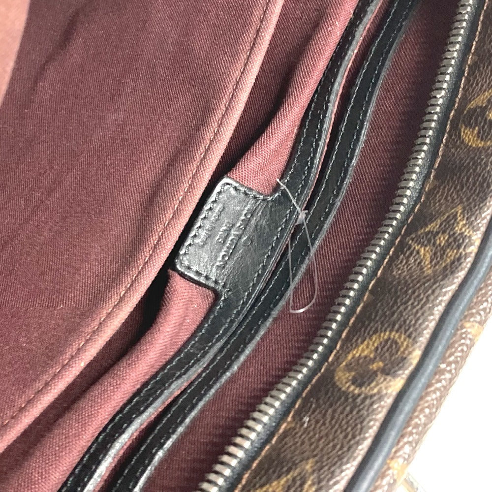 LOUIS VUITTON M56719 モノグラムマカサー ソフト ブリーフケース 2WAYバッグ ショルダーバッグ カバン 書類バッグ ビジネスバッグ モノグラムマカサーキャンバス メンズ ブラウン