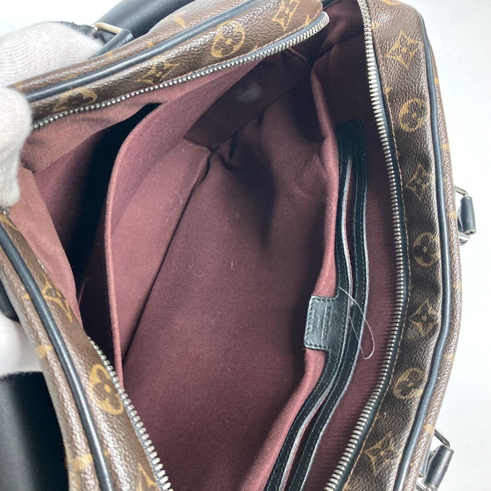 LOUIS VUITTON M56719 モノグラムマカサー ソフト ブリーフケース 2WAYバッグ ショルダーバッグ カバン 書類バッグ ビジネスバッグ モノグラムマカサーキャンバス メンズ ブラウン