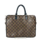 LOUIS VUITTON M56719 モノグラムマカサー ソフト ブリーフケース 2WAYバッグ ショルダーバッグ カバン 書類バッグ ビジネスバッグ モノグラムマカサーキャンバス メンズ ブラウン