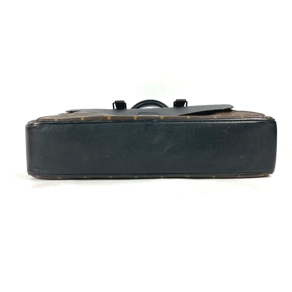 LOUIS VUITTON M56719 モノグラムマカサー ソフト ブリーフケース 2WAYバッグ ショルダーバッグ カバン 書類バッグ ビジネスバッグ モノグラムマカサーキャンバス メンズ ブラウン