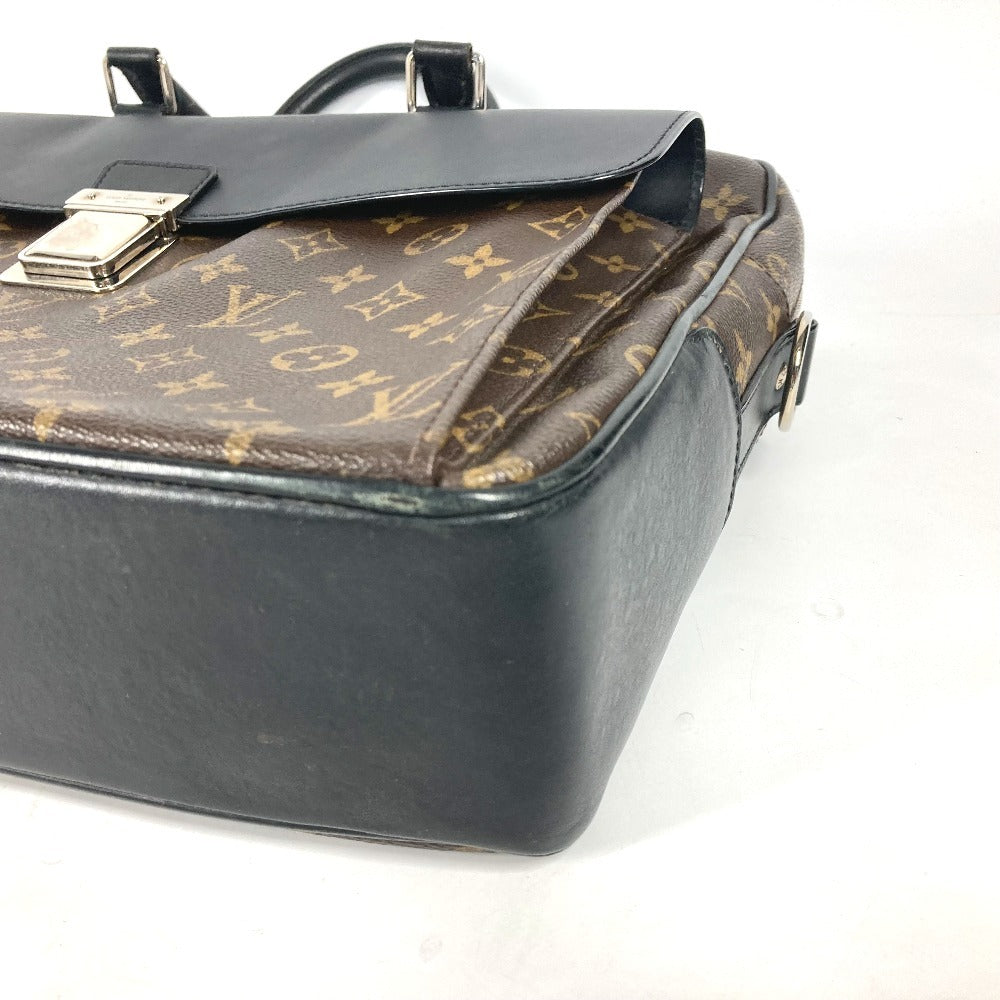 LOUIS VUITTON M56719 モノグラムマカサー ソフト ブリーフケース 2WAYバッグ ショルダーバッグ カバン 書類バッグ ビジネスバッグ モノグラムマカサーキャンバス メンズ ブラウン