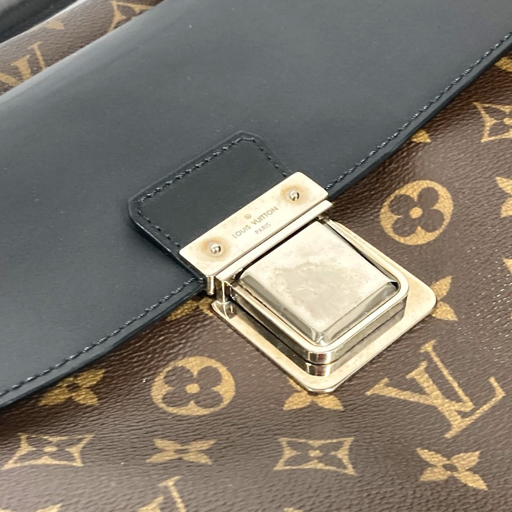 LOUIS VUITTON M56719 モノグラムマカサー ソフト ブリーフケース 2WAYバッグ ショルダーバッグ カバン 書類バッグ ビジネスバッグ モノグラムマカサーキャンバス メンズ ブラウン