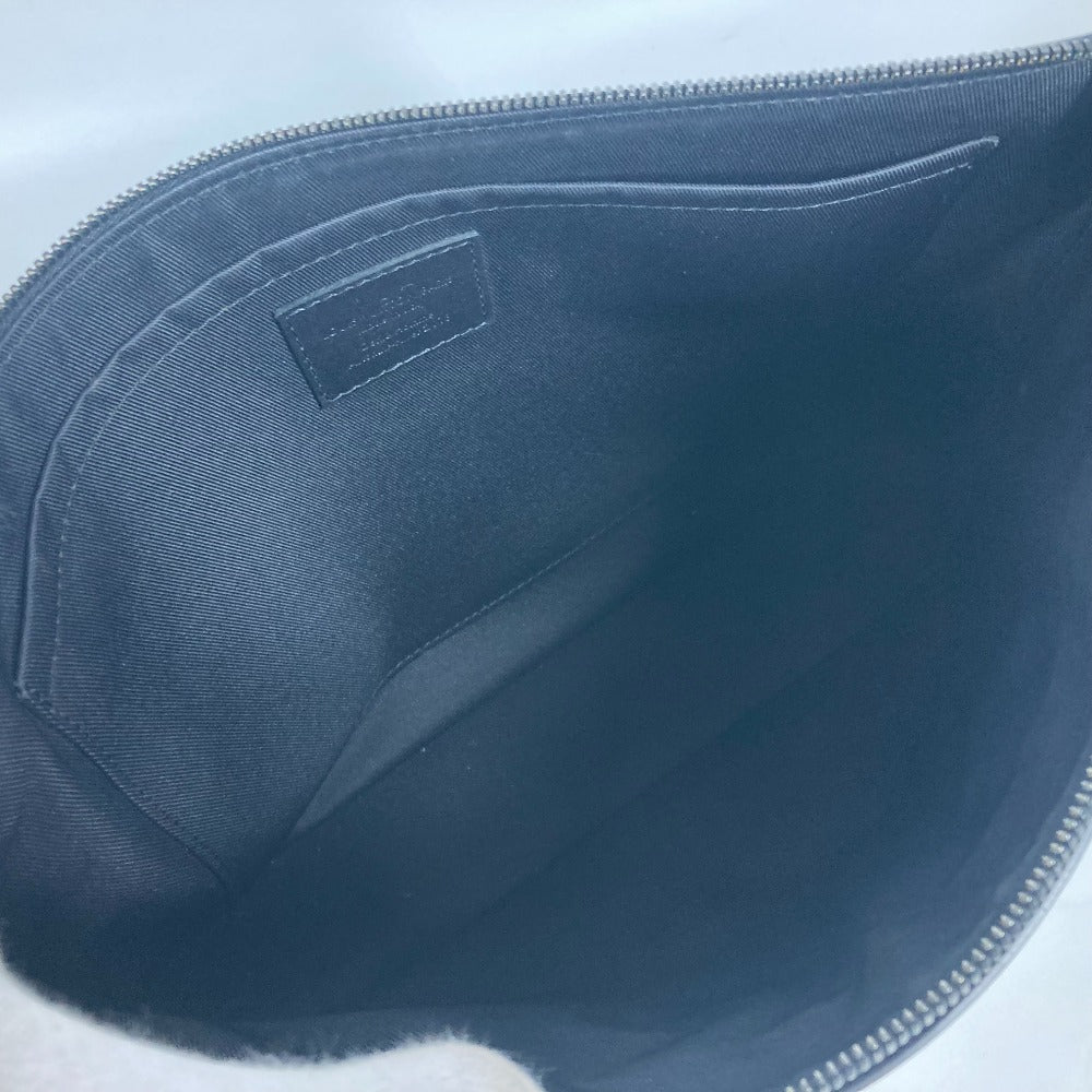 LOUIS VUITTON M63268 ダークアンフィニティ ポシェット コスモス ポーチ カバン クラッチバッグ レザー ユニセックス ブラック