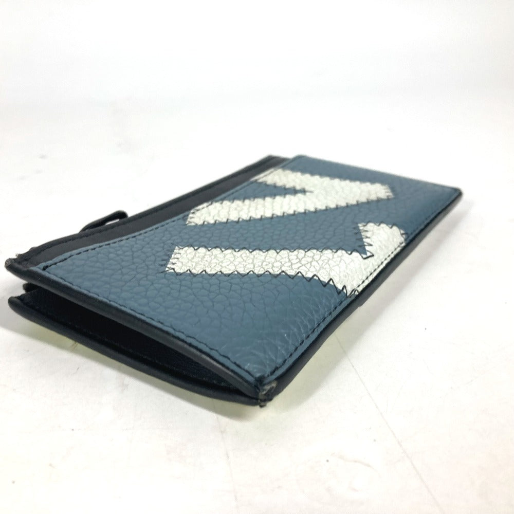 LOUIS VUITTON M81314 コインカードホルダー 財布 フラグメントケース 小銭入れ コインケース レザー メンズ ブルー