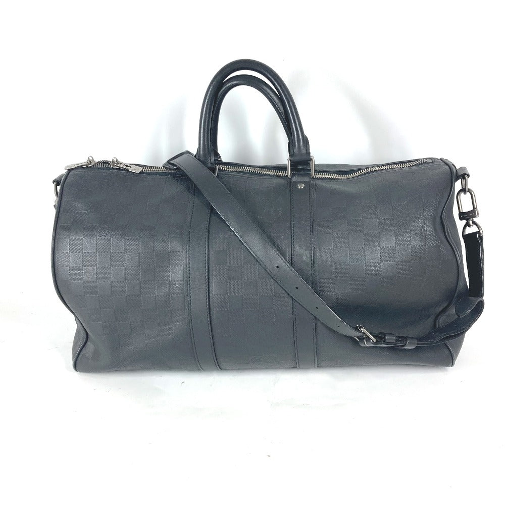 LOUIS VUITTON N41145 ダミエアンフィニ キーポル バンドリエール 45 2WAYバッグ トラベルバッグ 旅行バッグ ショルダーバッグ カバン バッグ ボストンバッグ ダミエアンフィニレザー ユニセックス オニキス ブラック