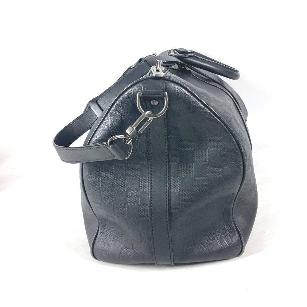 LOUIS VUITTON N41145 ダミエアンフィニ キーポル バンドリエール 45 2WAYバッグ トラベルバッグ 旅行バッグ ショルダーバッグ カバン バッグ ボストンバッグ ダミエアンフィニレザー ユニセックス オニキス ブラック