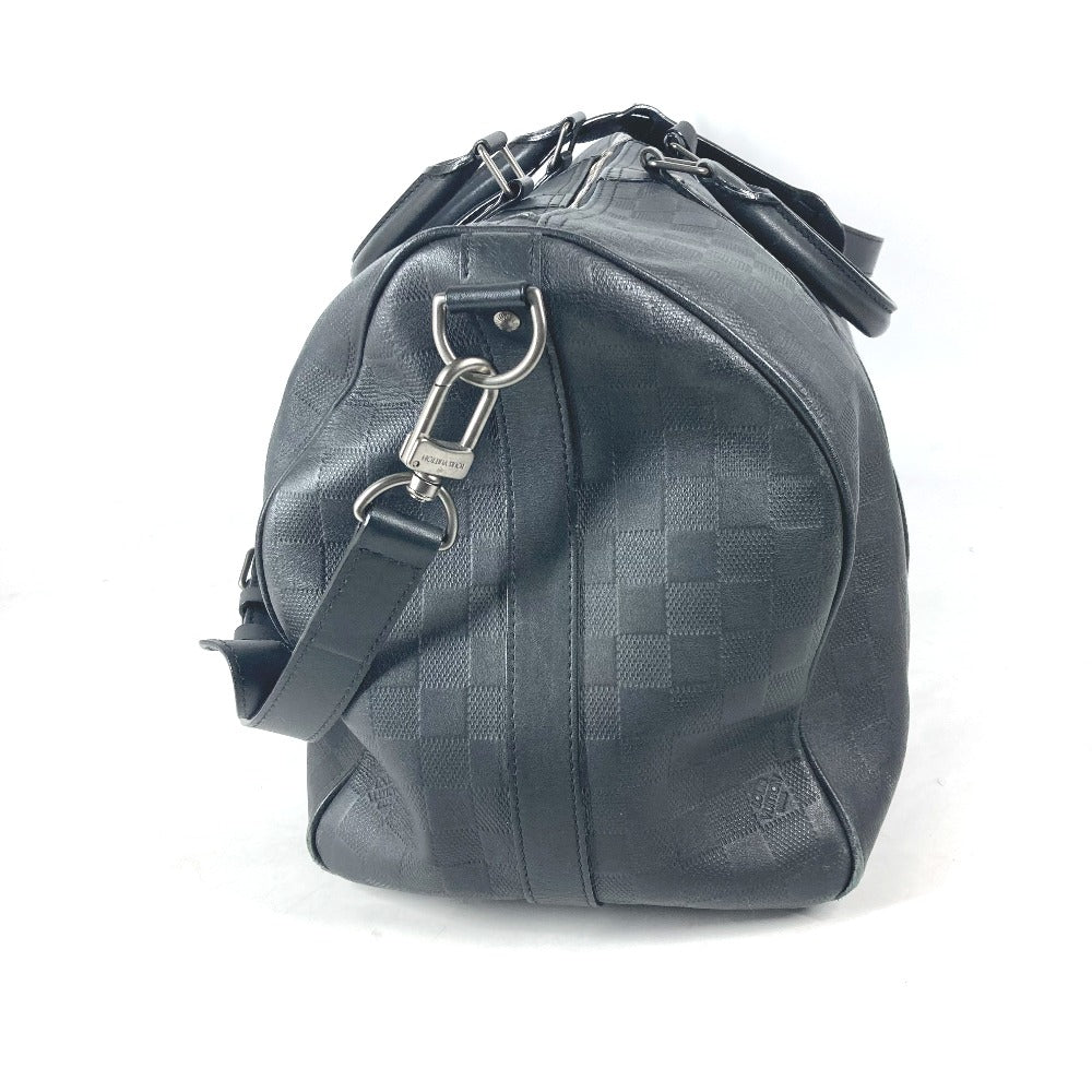 LOUIS VUITTON N41145 ダミエアンフィニ キーポル バンドリエール 45 2WAYバッグ トラベルバッグ 旅行バッグ ショルダーバッグ カバン バッグ ボストンバッグ ダミエアンフィニレザー ユニセックス オニキス ブラック