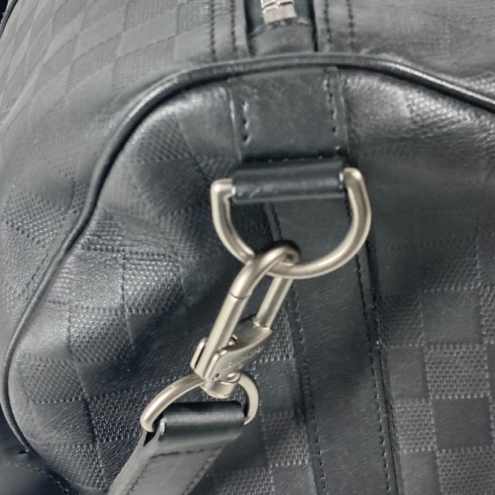 LOUIS VUITTON N41145 ダミエアンフィニ キーポル バンドリエール 45 2WAYバッグ トラベルバッグ 旅行バッグ ショルダーバッグ カバン バッグ ボストンバッグ ダミエアンフィニレザー ユニセックス オニキス ブラック