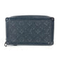 LOUIS VUITTON M68986 モノグラム ソフトトランク クラッチ カバン 長財布 ポーチ クラッチバッグ トリヨンレザー ユニセックス ブラック