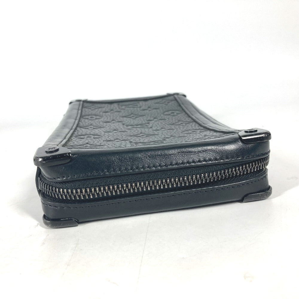 LOUIS VUITTON M68986 モノグラム ソフトトランク クラッチ カバン 長財布 ポーチ クラッチバッグ トリヨンレザー ユニセックス ブラック