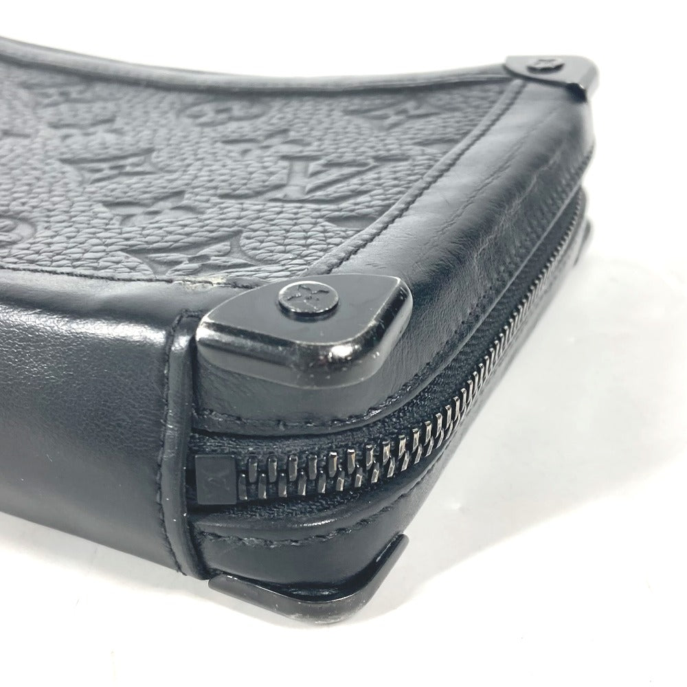 LOUIS VUITTON M68986 モノグラム ソフトトランク クラッチ カバン 長財布 ポーチ クラッチバッグ トリヨンレザー ユニセックス ブラック
