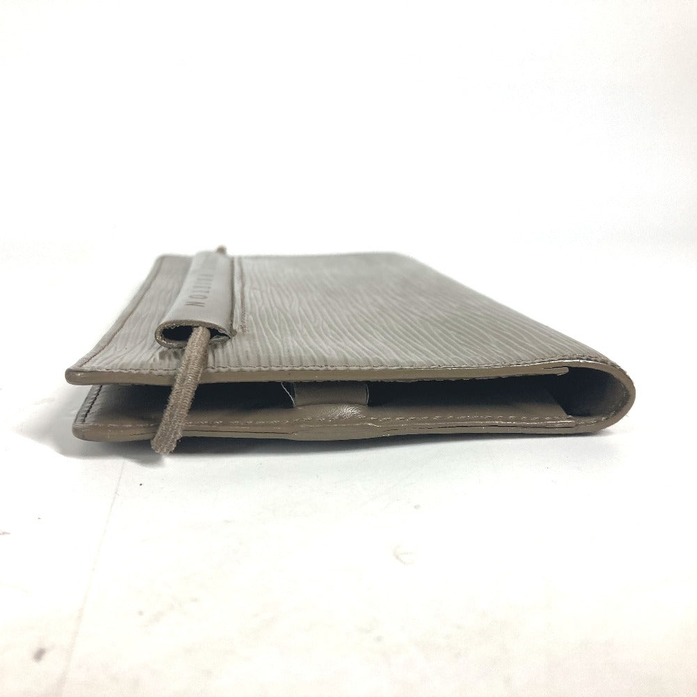 LOUIS VUITTON R2018C Epi Agenda Horizontal Elastic System Planner, Bifold, Epi Leather Cover, Unisex, Greige