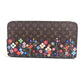 LOUIS VUITTON M14162 LV × TM モノグラム 日本限定 村上隆 ジッピーウォレット ロングウォレット ラウンドファスナー 長財布 モノグラムキャンバス ユニセックス ブラウン